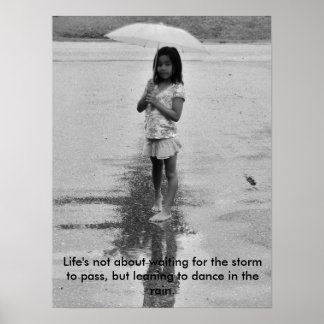 Affiche Souriez sous la pluie