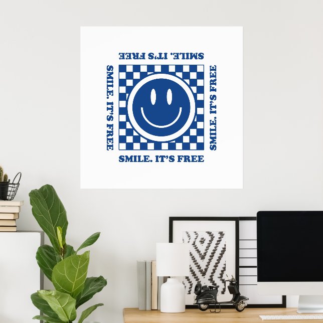 Affiche Sourire (Bureau à domicile)