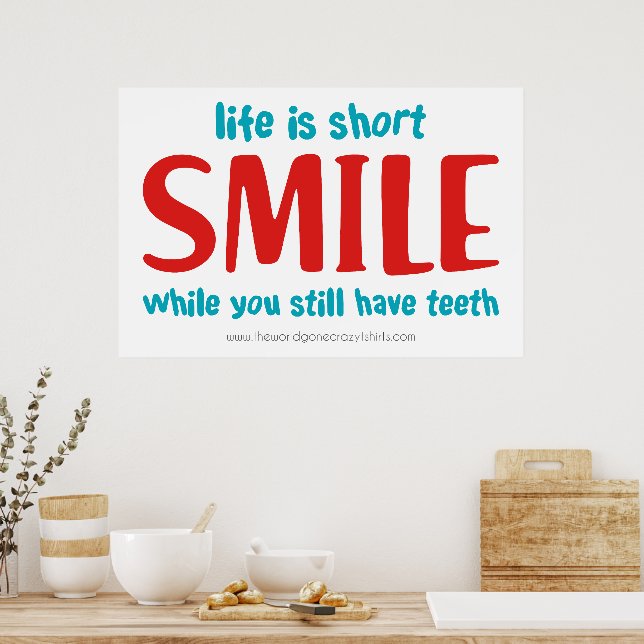 Affiche Sourire (Cuisine)