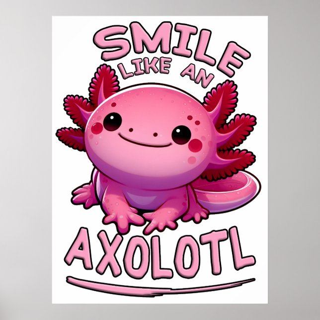 Affiche Sourire comme un Axolotl (Devant)
