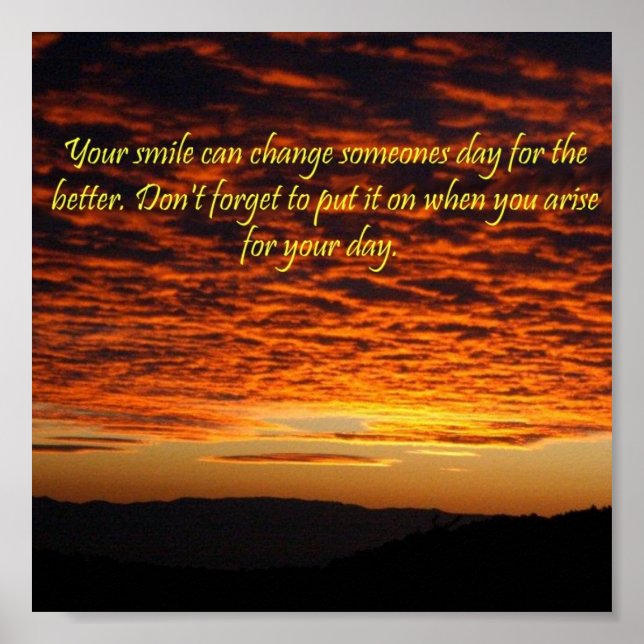 Affiche Sourire du matin (Devant)
