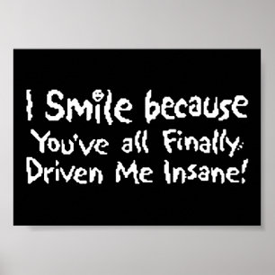 Affiche Sourire fou