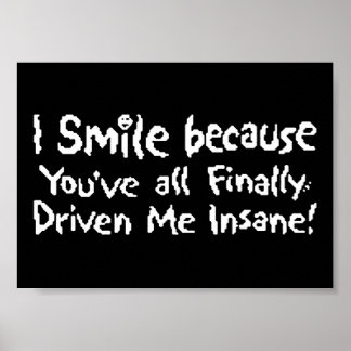 Affiche Sourire fou