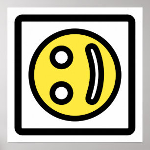 Affiche Sourire qui n'est pas tout à fait juste – Impressi