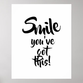 Affiche sourire vous avez cela