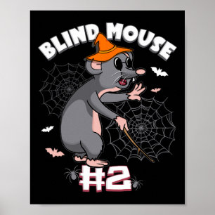 Affiche Souris aveugle no 2 Famille du groupe fantôme d'Ha