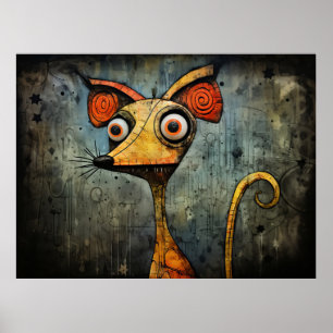 Affiche souris de dessin
