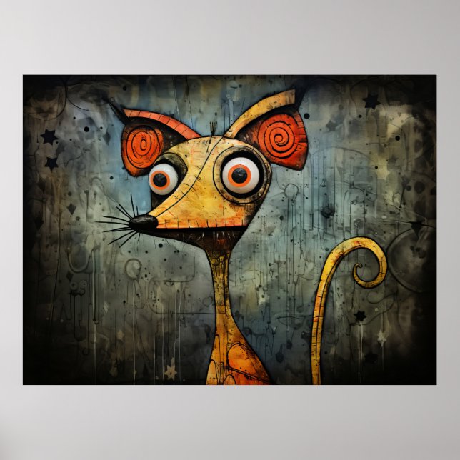 Affiche souris de dessin (Devant)