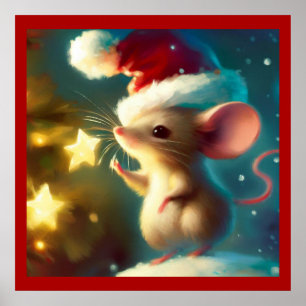 Affiche Souris de Noël 1