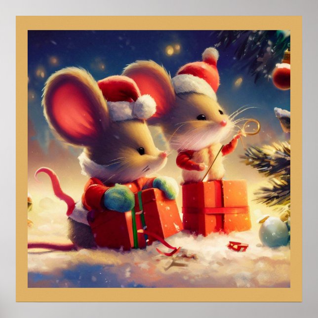 Affiche Souris de Noël 3 (Devant)