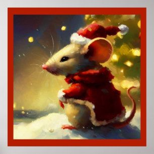 Affiche Souris de Noël 4