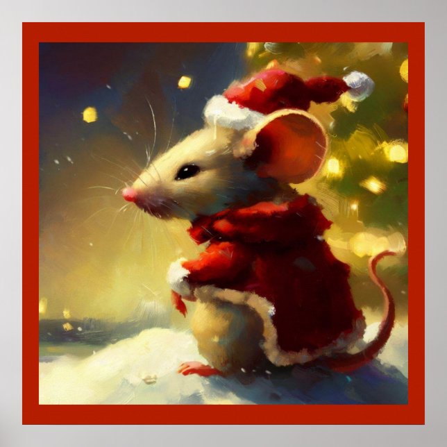 Affiche Souris de Noël 4 (Devant)