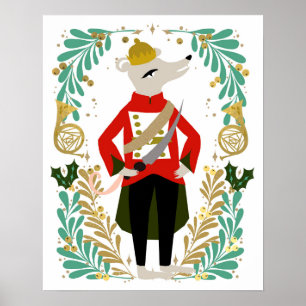 Affiche Souris King Nutcracker Caractère de Noël