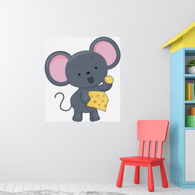 Affiche Souris manger du fromage (Créateur téléchargé)