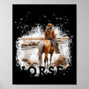 Affiche Sous-estimer une vieille femme qui monte à cheval