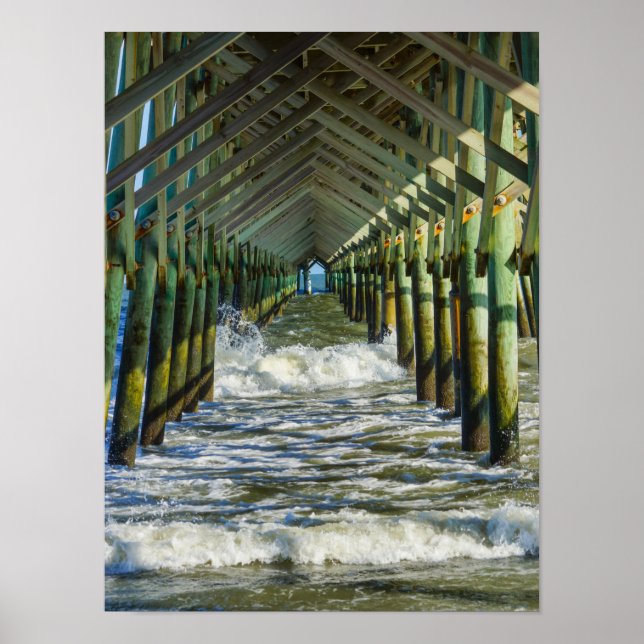 Affiche Sous Folly Beach Pier (Devant)