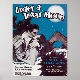 Affiche Sous La Couverture Du Livre Songbook Texas Moon