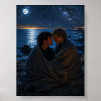 Affiche Sous la même lune | Projet d'art gay