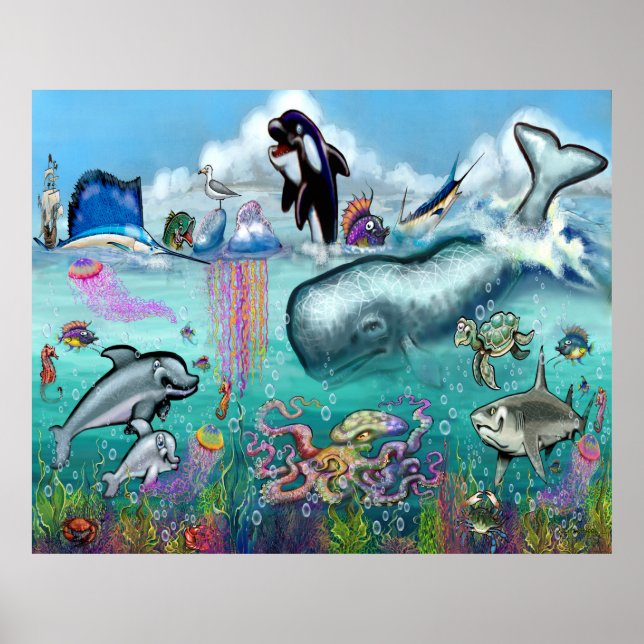 Affiche Sous la mer (Devant)