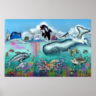 Affiche Sous la mer