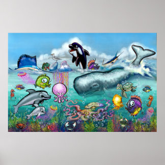 Affiche Sous la mer avec Aqua Babies