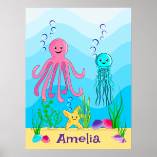Affiche Sous la mer Mignon