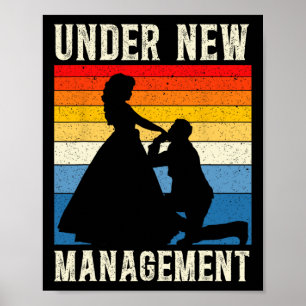 Affiche Sous la nouvelle gestion Groom Mariage Bachelor Pa