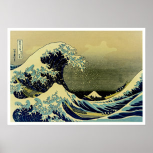 Affiche Sous la vague au large de Kanagawa