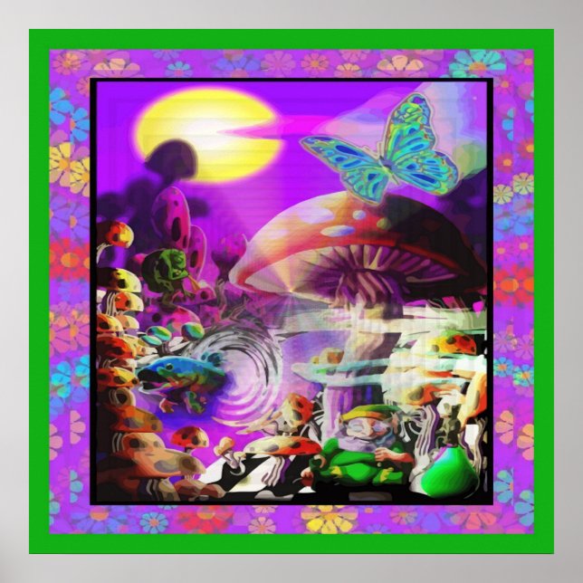 Affiche Sous l'affiche des champignons (Devant)