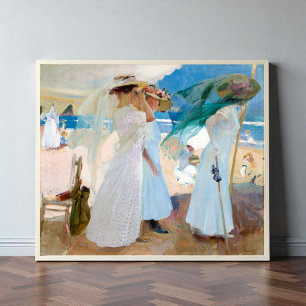 Affiche Sous l'aile, Joaquín Sorolla