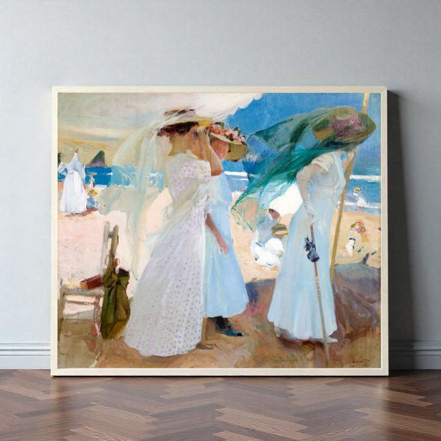 Affiche Sous l'aile, Joaquín Sorolla (Créateur téléchargé)