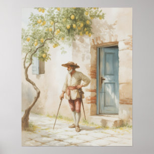 Affiche Sous le citron - Une pause intemporelle
