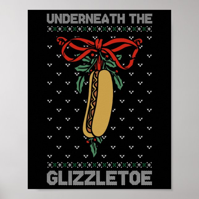 Affiche Sous le Glizzletoe drôle de Noël  (Devant)
