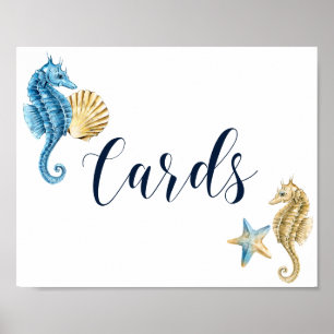 Affiche Sous le panneau de la carte horizontale du Mariage