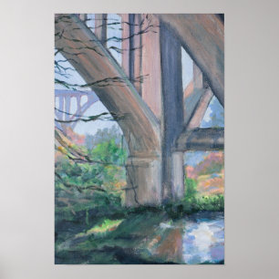 Affiche Sous le pont Arroyo Seco Pasadena