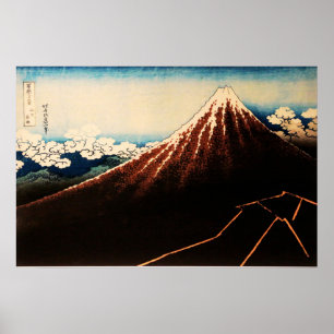 Affiche Sous le Sommet Ukiyo-e Art Japonais