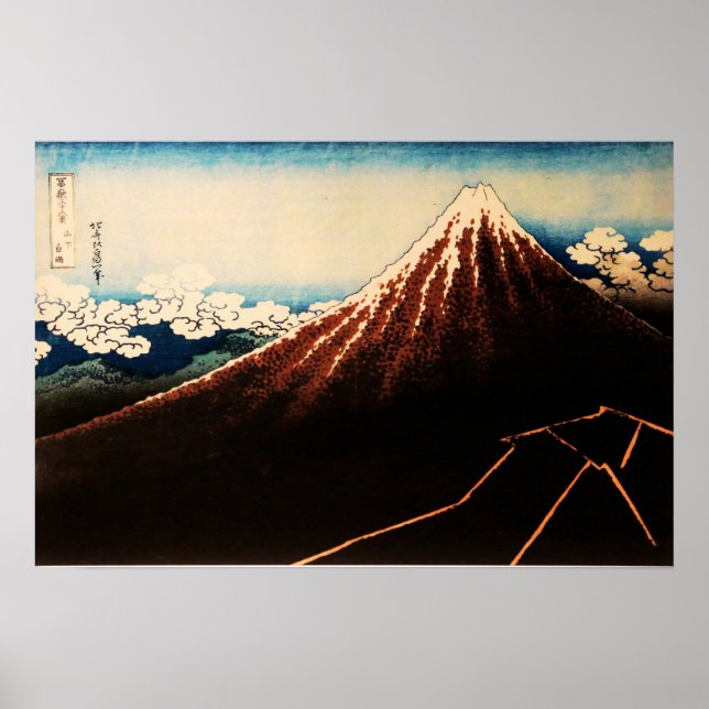 Affiche Sous le Sommet Ukiyo-e Art Japonais (Devant)