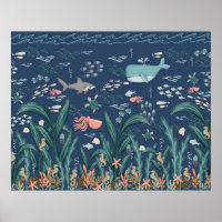 Sous Les Animaux de l'Océan de la Mer Crèche