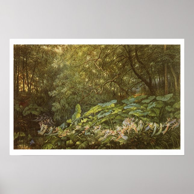 Affiche Sous les feuilles de patience par Richard Doyle, A (Devant)