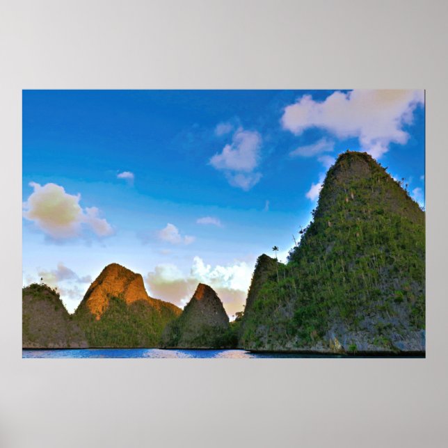 Affiche Sous les karstes de Wayag (Devant)