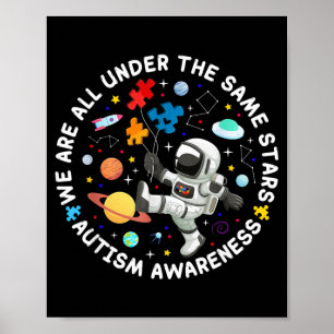 Affiche Sous les mêmes étoiles Sensibilisation à l'autisme