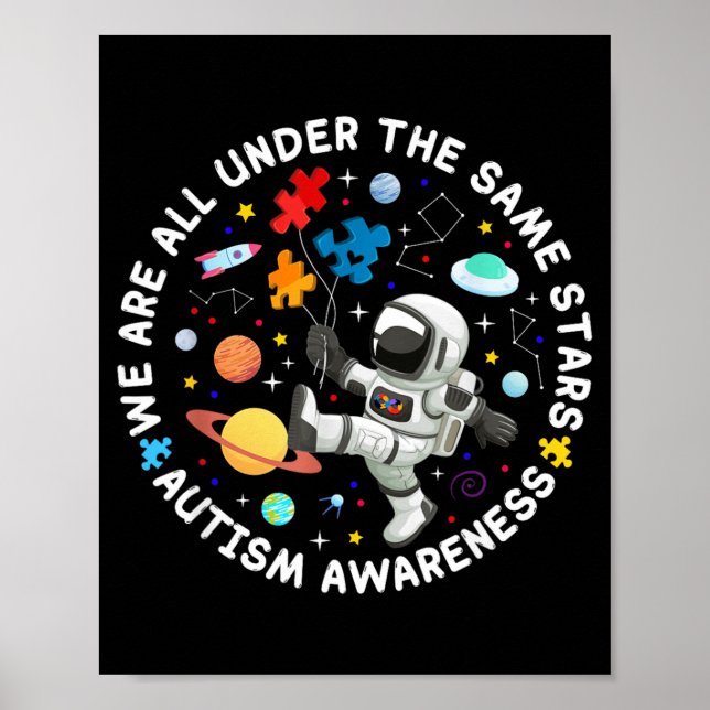 Affiche Sous les mêmes étoiles Sensibilisation à l'autisme (Devant)