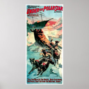AFFICHE SOUS L'ÉTOILE POLAIRE