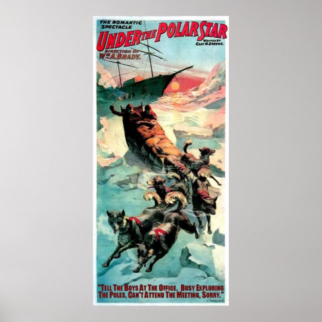 AFFICHE SOUS L'ÉTOILE POLAIRE (Devant)