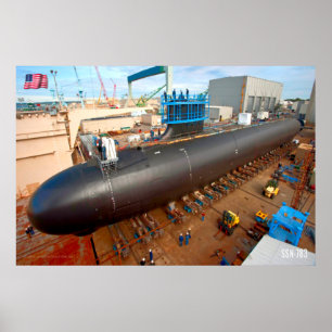 AFFICHE SOUS-MARINE D'ATTAQUE RAPIDE - SSN-783