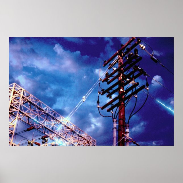 Affiche Sous-station et pôle de puissance (Devant)