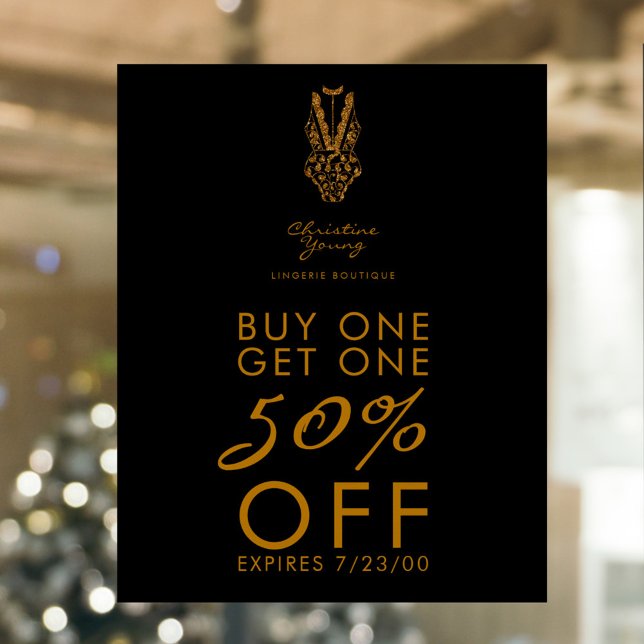 Affiche Sous-vêtements Boutique Lingerie Proposition de ve (Créateur téléchargé)