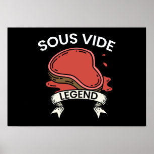 Affiche Sous Vide Legend Cuisine Cuisine Drôle Cuisine