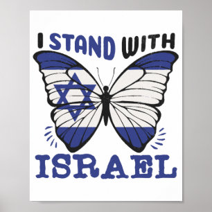 Affiche Soutenez Israël - Je Suis Avec Israël