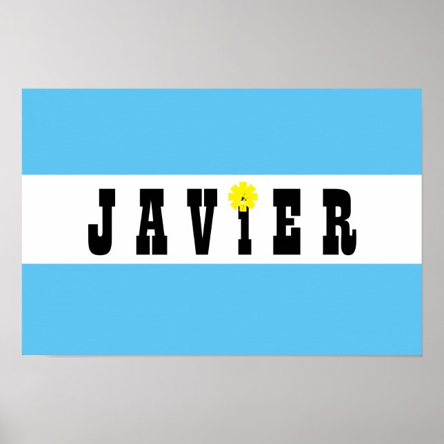 Affiche Soutenez Javier Milei Président de l'Argentine Oui (Devant)